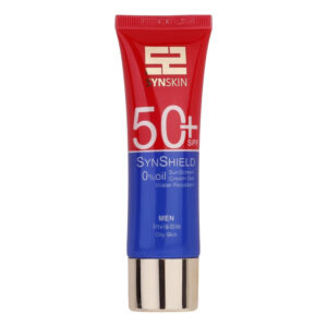 ضدآفتاب کرم ژل ساین اسکین (Syn Skin) مدل سان شیلد Invsible با SPF 50 بدون رنگ آقایان